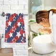 thumbnail image 6 of Coolnut Hand Towels Abstract Star Flag USA Patterned 2 PCS, Cotton Bath Towel for Drying Face Hands Body Decorative Water Absorbent Lightweight Towels for Bathroom Ktichen Travel Gym, 16"x28", 6 of 6