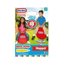 Little Tikes 18-inch Red Hopper Bouncer with Pump, Active Play for Children 4 to 8 Years Old