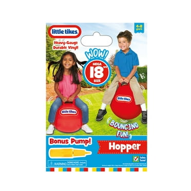 Little Tikes 18-inch Red Hopper Bouncer with Pump, Active Play for Children 4 to 8 Years Old