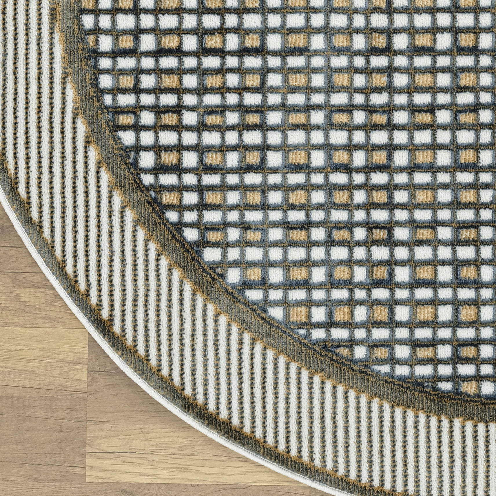 Nourison Nordic 8' x Round Multicolor Modern Indoor Rug