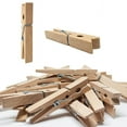 thumbnail image 4 of Clothes Pins Heavy Duty Outdoor with Spring, Wooden Clothespins for Crafts and Hanging Clothes on Clothesline Laundry, 4 of 8