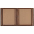 thumbnail image 6 of Aarco Products WBC4896-3R 3-Door Enclosed Bulletin Board - Walnut, 6 of 6