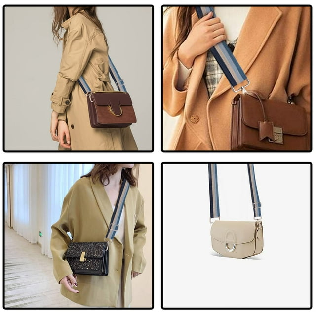 VONKY Adjustable Cross-body Bag Straps Length And Reliable Apposite Size And Length Handbag Straps Trendy blue