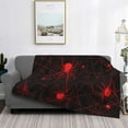thumbnail image 2 of Yiaed Red Spider On The Web Print Blanket Throw Blanket Soft Cozy Flannel Blanket for Home Bed Sofa Couch Chair-60"x50", 2 of 6