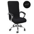 thumbnail image 1 of Funda de microfibra, lavable, de ajuste cómodo para sillones ejecutivos, elástica y universal para silla de oficina, 1 of 5