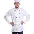 thumbnail image 2 of HUGFEGWE 100pcs Chef Buttons Plastic Chef Coat Button Round Movable Jacket Chef Button Food Service Buttons Chef Suit Sewing Buttons for Chef Kitchen Server Black CA919-85914, 2 of 9