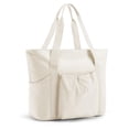 thumbnail image 1 of Bolso de mano BAGSMART para mujer, grande, de viaje, con hombro, color beige, 1 of 4