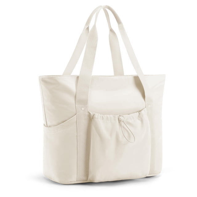 Bolso de mano BAGSMART para mujer, grande, de viaje, con hombro, color beige