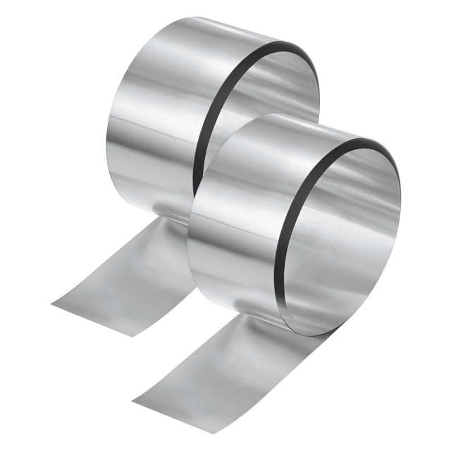 Uxcell 2-Pack Sellado de Aluminio, Rollos de Sellado de Aluminio de 3.3 pies x 2" x 0.004"