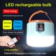thumbnail image 1 of Lámpara LED para tienda de campa?a recargable por USB, aleación de aluminio, 3 modos, linterna LED recargable para camping con control remoto, resistente al agua, luces para tienda de campa?a para acampar al aire libre (azul) LingWen 8390615981668, 1 of 1