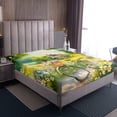 thumbnail image 4 of Erosebridal Spring Floral Bed Sheets Set King Size, Rustic Road Bed Sheets King, Plant Decor, 4 Pieces, 4 of 7