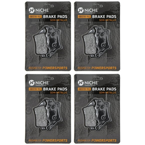 Niche Rear Brake Pad Set for KTM 1125 250 Semi-Metallic Motorcycle 4 Pack 519-KPA2442D