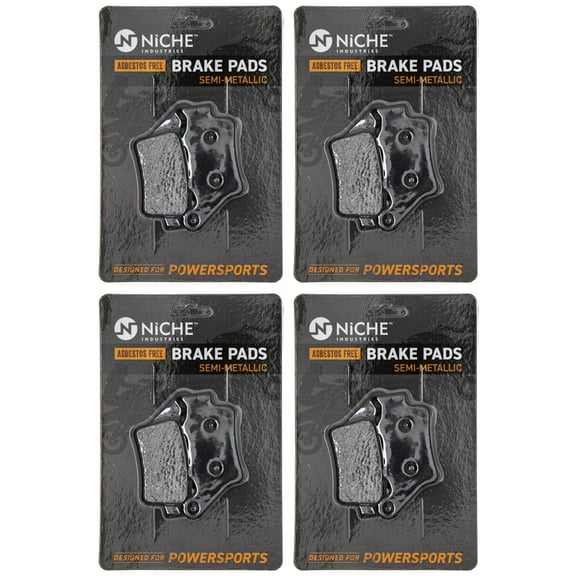 Niche Rear Brake Pad Set for KTM 1125 250 Semi-Metallic Motorcycle 4 Pack 519-KPA2442D