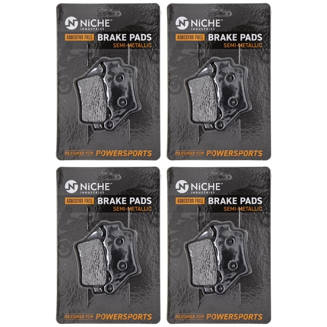 Niche Rear Brake Pad Set for KTM 1125 250 Semi-Metallic Motorcycle 4 Pack 519-KPA2442D