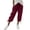 Z245 Wine, variant on Mifsaly Linen Capri Pants for Women Summer Casual Boho Cropped Pant with Pockets Drawstring Elastic Waist Lightweight Breathable Lounge Crop Trousers XXXL