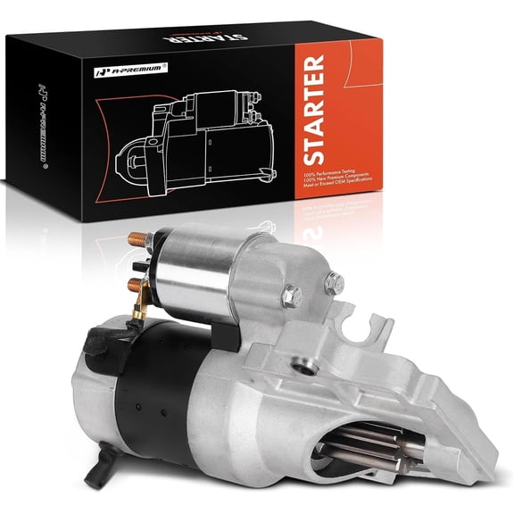 A-Premium Starter Motor Compatible with Volkswagen Jetta 2002-2005, Golf 2000-2005, 1.8L 2.8L, 12V 1.4KW 10-Teeth Counterclockwise, Replace# 09A911023, 09A911023X