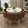 thumbnail image 1 of Simple Home Coffee Table with Seat, Lounge Bar, Negotiation Table, Tea Table, Dining Table, A Set of Table and Chair Combination My Lux Decor Round, 1 of 59