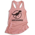 thumbnail image 1 of Auntasaurus Tank Top, Ladies Racerback Tank Top, Aunt Tank, Funny Tank, Cute Aunt Gift, Gift For Auntie, Desert Pink, Medium, 1 of 3