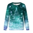 thumbnail image 4 of PuLe Christmas Sweatshirts for Women Cute Christmas Tree Graphic Long Sleeve Shirt Xmas Holiday Party Pullover Blouse, 4 of 4