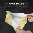 thumbnail image 3 of Uemuo yellow argyle Pattern Tissue Box Cover Holder, Triangle with Bottom Belt - PVC Leather Decorative Organizer for Tabletop, Bathroom, Car, Office, 3 of 7