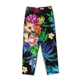 thumbnail image 4 of Balery Colorful Flowers print Women's Pajama Pants,Ultra Lightweight Pjs,Lounge Pant-, 4 of 9