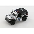thumbnail image 2 of 2018 Jeep Wrangler Rubicon Police Hard Top, Silver - Kinsmart 5412DPV - 1/34 scale Diecast Model Toy Car, 2 of 4