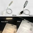thumbnail image 2 of LED Portable Mini For Computer Flexible USB Lamp Laptop Lighting Reading Light BLACK WARM WHITE LIGHT, 2 of 8