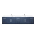 thumbnail image 2 of Navy Blue Double Bathroom Vanity 84 In. W X 22 D, White Quartz Countertop & Faucet - Two Spacious Compartments, Six Drawers, Open Cabinet For Storage Scratch And Stain Surface 84" 22" D Bath With, 2 of 4