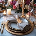 thumbnail image 6 of Gold Napkin Rings Holder in Christmas Tree Design Festive Table Decor and Favor for Thanksgiving Fall Autumn Holiday Wedding Birthday Thanksgiving Banquet Housewarming Gift Set of 16, 6 of 10