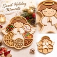 thumbnail image 6 of Christmas Angle Serving Platters Wood Trays Winter Charcuterie Boards Decorative Wood Snack Dish Plates for Xmas Holiday Housewarming Presents, 6 of 6