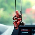 thumbnail image 2 of Disney-figura de Anime de Deadpool, adornos de coche, colgante de columpio, decoración de espejo retrovisor automático, accesorios de Interior, modelo de juguetes, regalo, 2 of 4