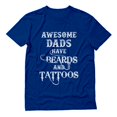 thumbnail image 1 of Tstars Father's Day Awesome Dads Have Beards and Tattoos T-Shirt for Men, 1 of 7