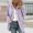 Purple, variant on Elvqul Fuzzy Jacket for Women Outerwear Thermal Sweaters Casual Womens Coat Hooded