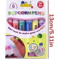 thumbnail image 3 of Magic Popcorn Pens, 3d Color Magic Diy Bubble Popcorn Drawing Pens, Art Safe Pen For Greeting Birthday Cards, 3 of 4
