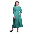 thumbnail image 1 of Bimba Robe Longue Décontractée à Volants pour Femmes, Imprimée, Taille Smockée, Florale - Xxx-Grand, 1 of 5
