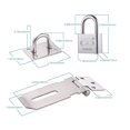 thumbnail image 2 of loquet De Cadenas Agrafe Avec Cadenas Et Vis, Loquet Porte En Acier Inoxydable Avec Cl, Cadenas Agrafe Lourds, Verrou Porte Etanche, Fermeture Por, 2 of 5