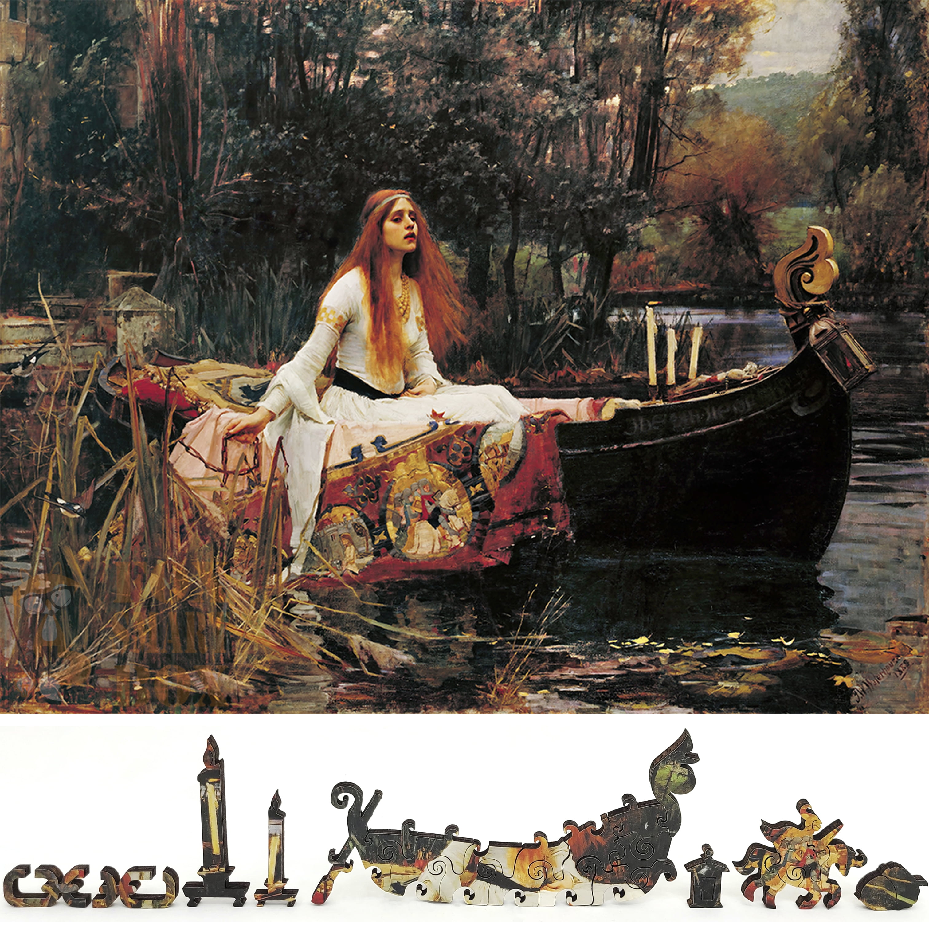Wooden Jigsaw Puzzle For Adults - 420 Unique Shaped Pieces, Bathers At Bellport Art Puzzle, USA Made