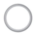 thumbnail image 2 of Stainless Steel Mens Cubic Zirconia Double Grooved Brushed Comfort-fit Fashion Band Ring Size 7 Wedding Band for Men, 2 of 2