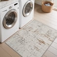 thumbnail image 4 of SIXHOME 2'x3' Door Mat Entryway Rugs Modern Abstract Area Rugs Machine Washable Rugs Soft Neutral Carpet Rugs for Bedroom Kitchen Entrance Aesthetic Home Decor Non Slip Rug Brown, 4 of 5