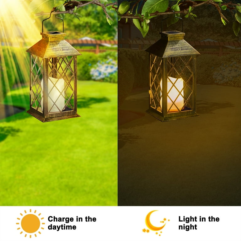 EEEKit Patio Umbrella Waterproof LED Hanging Lantern Solar Lights EEEKit Patio Umbrella Waterproof LED Hanging Lantern Solar Lights