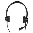 thumbnail image 2 of Office Headset, RJ9 Plug Dual Ear ABS Noise Canceling Telephone Headset  For Telemarketing, 2 of 8