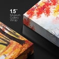 thumbnail image 4 of wall26 Canvas Print Wall Art Watercolor Effect Red &amp; Orange Autumn Forest Nature Wilderness Illustrations Modern Art Rustic Scenic Colorful Multicolor for Living Room, Bedroom, Office - 16"x, 4 of 5