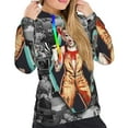 thumbnail image 3 of Harley Quinn Sweatshirt For Womens Fashion Hoodies Pullover Athletic Daily Hoody Hooded Clothing Gift Medium, 3 of 7