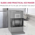 thumbnail image 5 of Frigidaire Gallery 44 lbs. Nugget Ice Maker, Self-Cleaning Countertop Soft Pellet Ice Machine with Touchscreen Controls, Stainless Steel Grey, 5 of 11