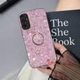thumbnail image 2 of for Samsung Galaxy A25 5G Sparkle Bling Sparkly Glitter Case for Women, Shockproof Protective Cover Case with Ring Kickstand for Samsung Galaxy A25 5G CZ-Rose Gold, 2 of 10
