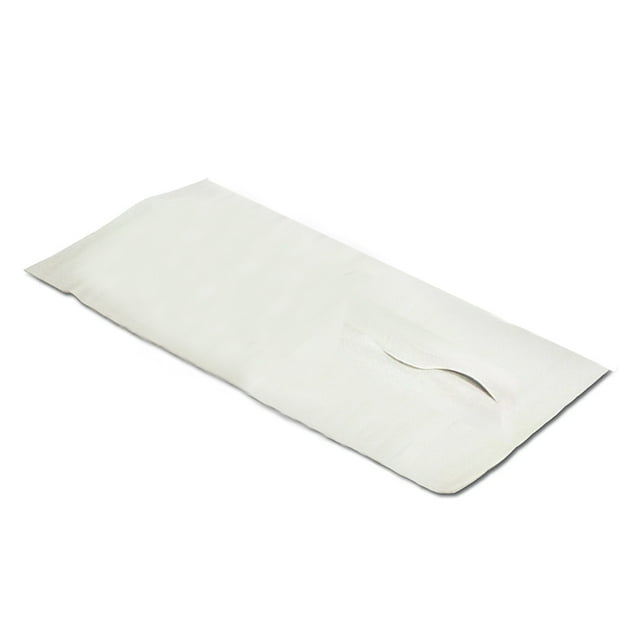 12 Inch x 24Inch Smooth Headrest Sheets with "S" Faceslit, Comes in 1000 sheets per box, For Chiropractic Exam Table or Massage Table