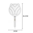 thumbnail image 3 of 4-in-1 Foldable Electric Fly Swatter, Rechargeable Bug Zapper Racket with Safety Mesh, USB Handheld Mosquito Killer for Indoor & Outdoor,Pink, 3 of 6