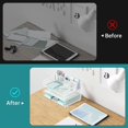 thumbnail image 3 of INTIGE 3 Tier Letter Size Desk Organizer with Handle and 3 Pen Holders, White, 1 Piece, 3 of 6