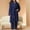 Navy, variant on Azrian Cyber Sweaters Plus Size Women's Fashion,Leisure,Comfortable Winter Nightgown,Large Home Furnishing Set XL,Navy