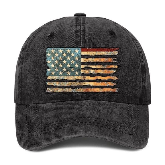 Seductiva Men's Athletic Baseball Fitted Cap Baseball Cap for Men Women Vintage Striped Bhutanese America Flag Hat Original Classic Low Profile 1PC